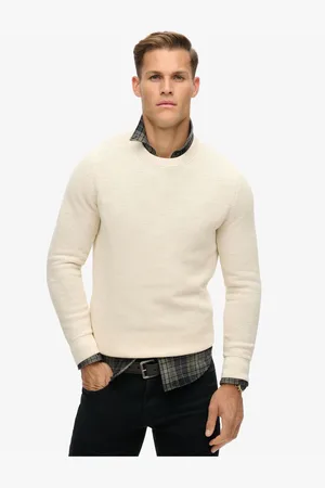 Superdry Textured Crew Knitted 100% Cotton Jumper3XL