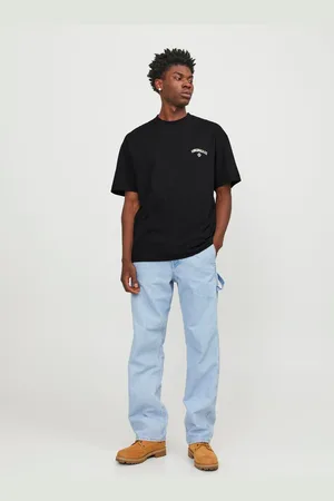 JACK & JONES Tilbage Tryk 100% Bomulds T-shirtxlarge