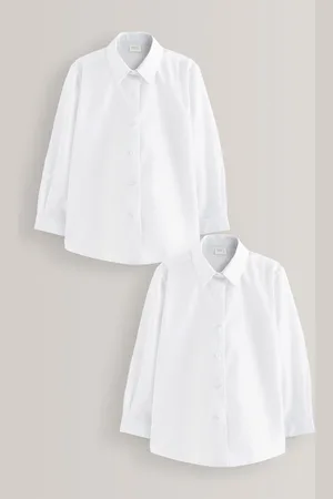 Next 2 Pack langærmede formelle skoleskjorter ( 3 - 18 år)13 år (158cm)