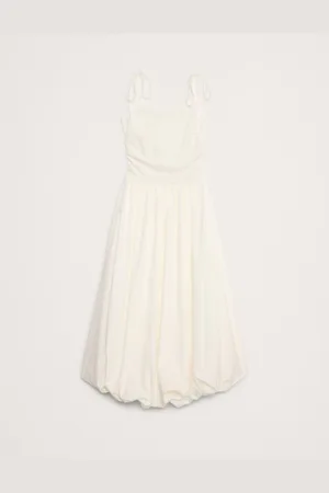 Banana Republic Strappy Poplin Bubble Midi Dresslarge