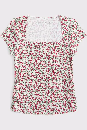 Abercrombie & Fitch Short Sleeve Floral Print T-Shirt166168cm
