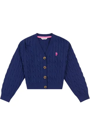 U.S. Polo Assn. U. S. Polo Assn. Piger kabelstrikket Cardigan7 - 8 år (122 - 128cm)