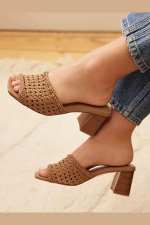 mint&berry Jay Woven Block hæle Muleseu37
