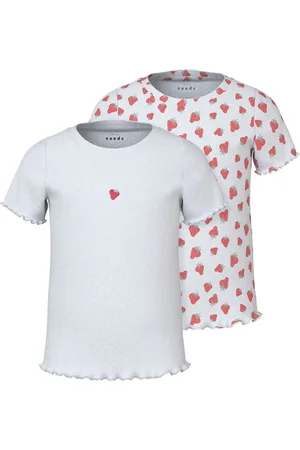 NAME IT Frint Print Ribbed T-Shirts 2 Pack122128cm