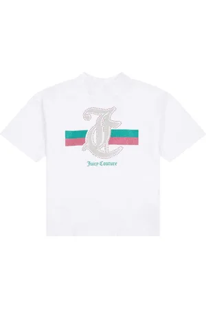 Juicy Couture Girls Glitter Stripe 100% Cotton T-Shirt15 - 16 år (170 - 176cm)