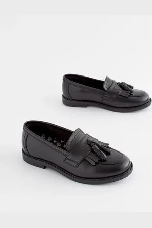 Next Leather Tassel Loafer School Shoes