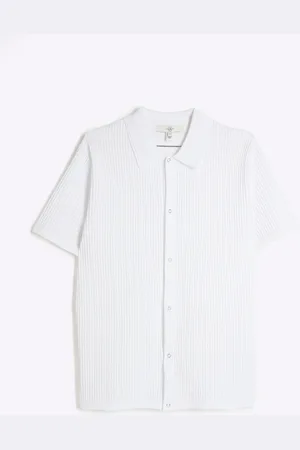 River Island Brick Pointelle Strik Skjorter2X-Large