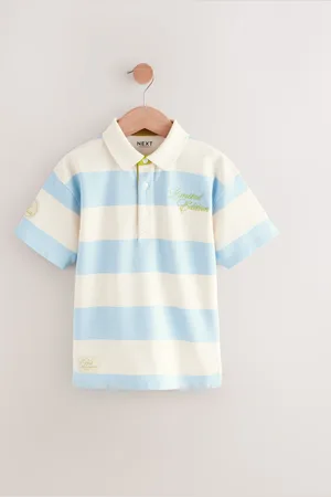 Next Stripe Relaxed Fit Short Sleeve Polo Shirt (3-16yrs)3 år (98cm)