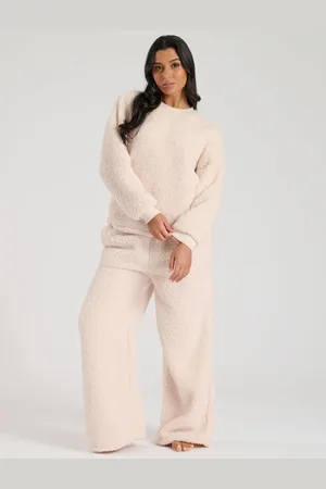 Loungeable Borg Jumper and Wide Leg Lounge SetM