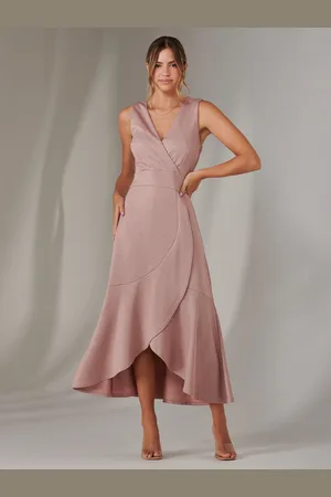 Jolie Moi Wrap Frill Hem Maxi Dress42