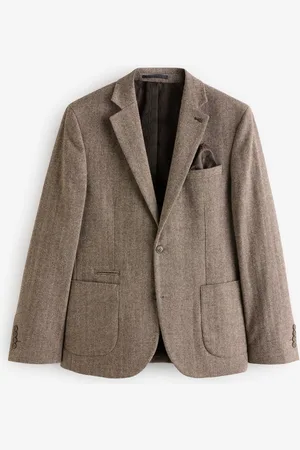 Next Wool Rich Herringbone Blazer46 L