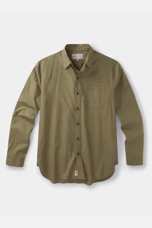 Aubin Green Gladstone Poplin 100% Cotton ShirtM
