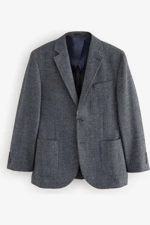 Next Børstet ternet Blazer med uld36 R
