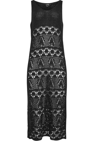 Long Tall Sally Tall Crochet Midi Beach Cover-Up Dress40 Høj