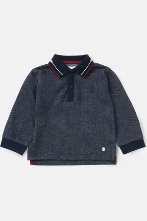 Angel & Rocket Burty Textured 100% Cotton Polo Shirt9 - 12 måneder (74 - 80cm)