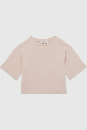 Reiss Cassy Oversized Cotton Crew-Neck T-Shirt7-8 år