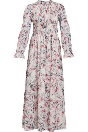 Gina Bacconi Thea Sheered Long Sleeve DressS