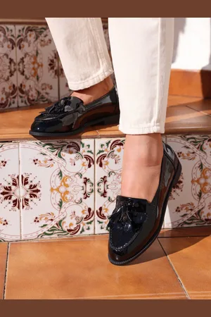 Linzi Rosemary Patent Classic Slip-On Loafers