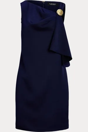 Ralph Lauren Bagresh Flæsekant Sløjfe Cocktail Mini Kjole44