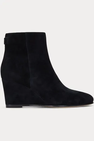 Ralph Lauren Sherry Suede Wedge Heeled Boots