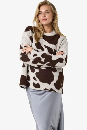 Noisy May Animal Cow Print Jumper