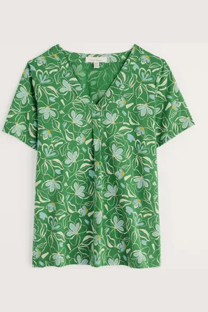Seasalt Cornwall Barnoon Jersey Printed Short-Sleeve Blouses52