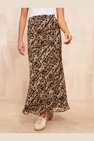 Friends Like These Dyreprint Chiffon Bias Maxi Nederdele