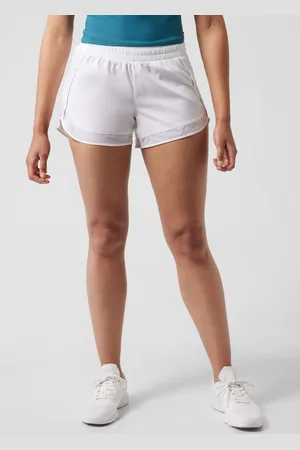 Athleta Mesh Mid Rise 4" Pocket Running ShortsS