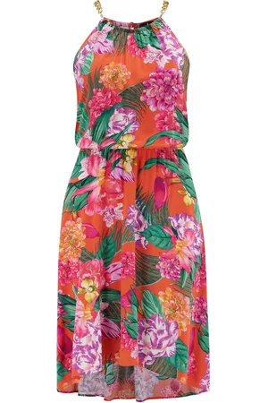 Pour Moi LENZING ECOVERO Viscose Gold Chain High Neck Beach Dress40