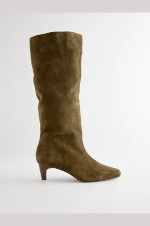 Next Forever Comfort Suede Knee High Heeled Boots