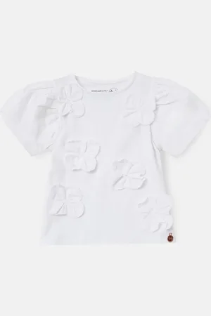 Angel & Rocket Bloom Flower Applique T-Shirt122128cm