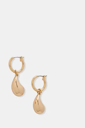 mint&berry Tone Drop Hoop øreringeen