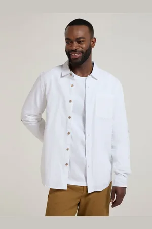 Mountain Warehouse Mens Coconut Textured Long Sleeved 100% Cotton Shirtxxxlarge