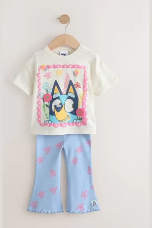 Next Bluey Short Sleeve T Shirt and Flare Leggings Set (3mths-7yrs)104110cm
