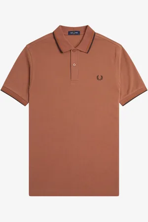 Fred Perry Poloskjorte med dobbelt stribe på kraveX-Large