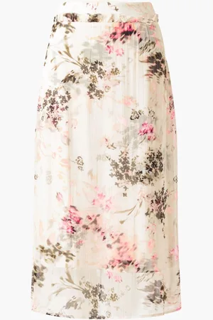 French Connection Candice Satin Georgette Overlay Skirt40
