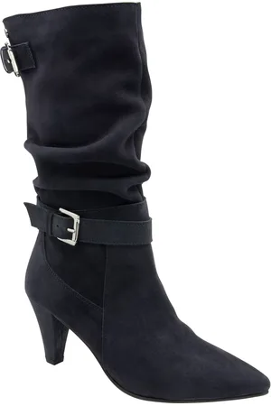 Ravel Suede Pointed-Toe Mid-Calf Boots