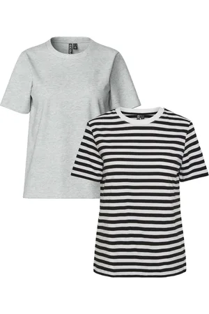 Pieces® 2 Pack T-Shirts Stripe And Plain40
