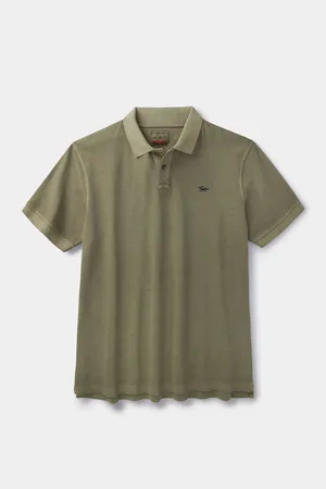 Aubin Red Lusby Pique Polo Shirtlarge