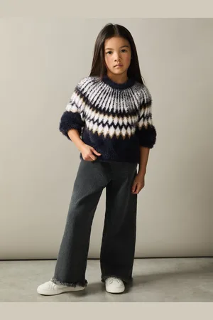 Reiss Indy Fairisle Jumper With Alpaca Wool And Cashmere7 - 8 år (122 - 128cm)