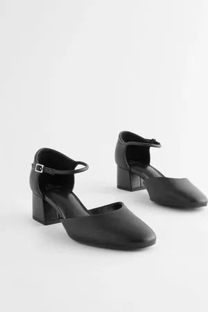 Next Forever Comfort læder rund tåblok hæle