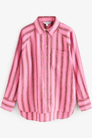 Next 100% Linen Button Down Relaxed Long Sleeve Shirt48
