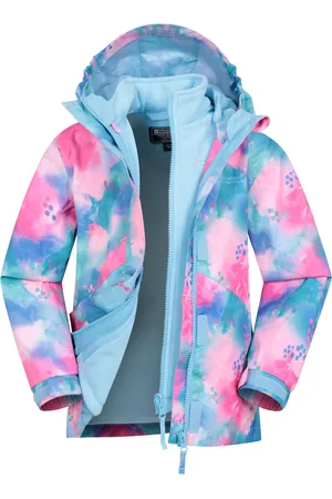 Mountain Warehouse Aries Kids Waterproof 3-In-1 Printed Jacket3 - 4 år (98 - 104cm)