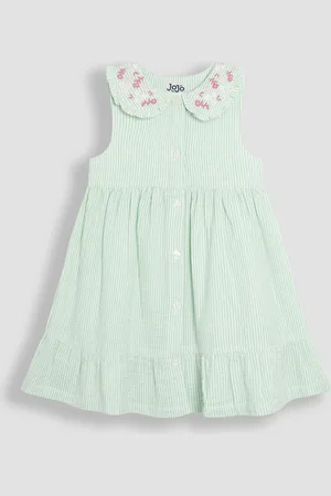 JoJo Maman Bébé Collar Button Through Dress7480cm