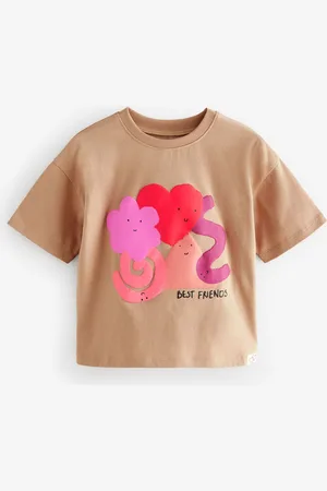 Next Girls Short Sleeve 100% Cotton T-Shirt (3mths-7yrs)3 - 6 måneder (62 - 68cm)