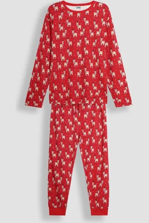 JoJo Maman Bébé Mens Reindeer Print Pyjamas SetL