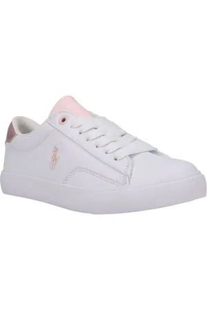 Ralph Lauren Kids Theron Logo White Trainersuk5eu38