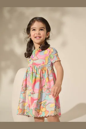 Next Short Sleeve Rib Jersey Dress (3mths-7yrs)116122cm