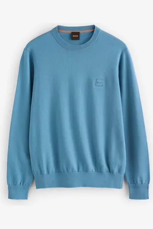 HUGO BOSS Regular Fit Logo Patch Jumper with Cashmerelarge