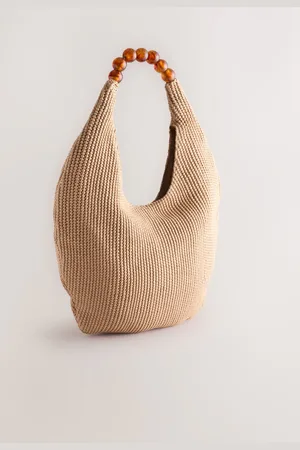 Next Ball Raffia Shoulder BagEn